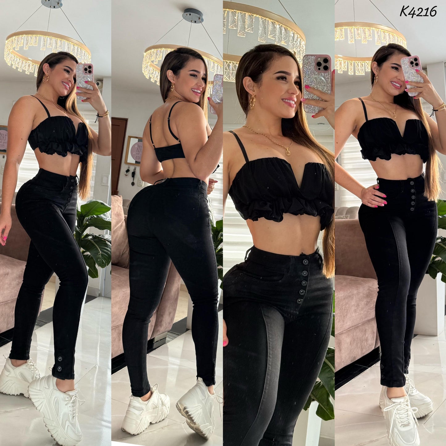JEANS SKINNY REF K4216 ♥️ENVIO GRATIS ♥️