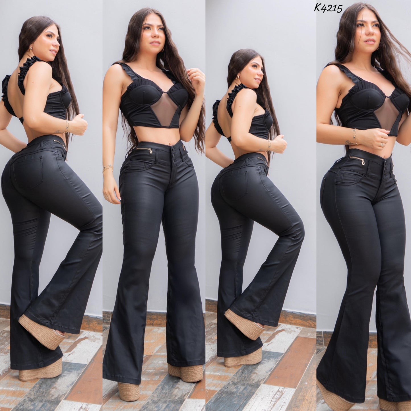 JEANS STRECHT BOTA CAMPANA K4215 ❤ENVIO GRATIS ❤