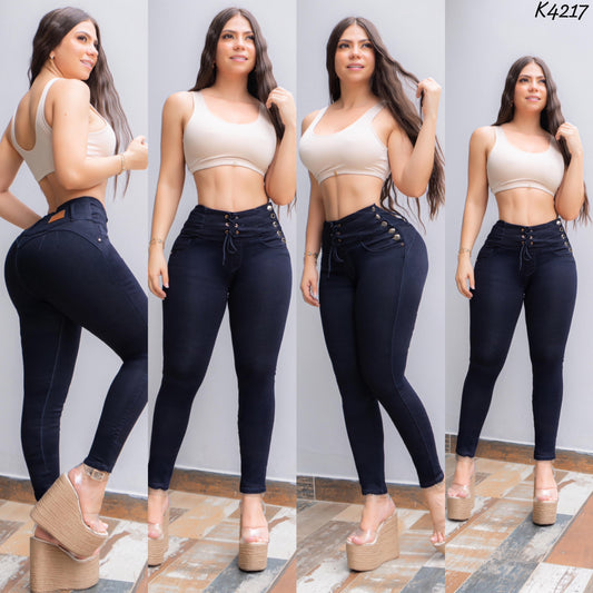 JEANS SKINNY CONTROL ABDOMEN K4217♥️ENVIO GRATIS ♥️