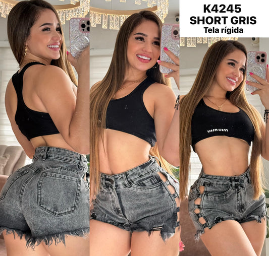SHORT TIRO ALTO K4245 ♥️ENVÍO GRATIS ♥️