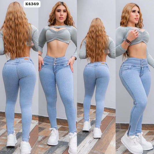 JEANS SKINNY CONTROL ABDOMEN REF K4349 ♥️ENVIO GRATIS ♥️