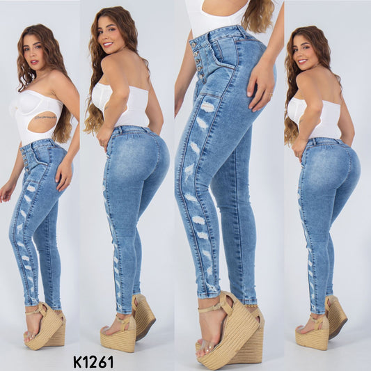 JEANS SKINNY REF K1261 ♥️ENVIO GRATIS ♥️