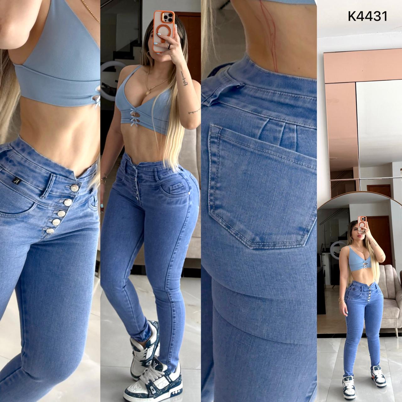 JEANS SKINNY TELA STRECH K4431 ♥️ENVIO GRATIS♥️