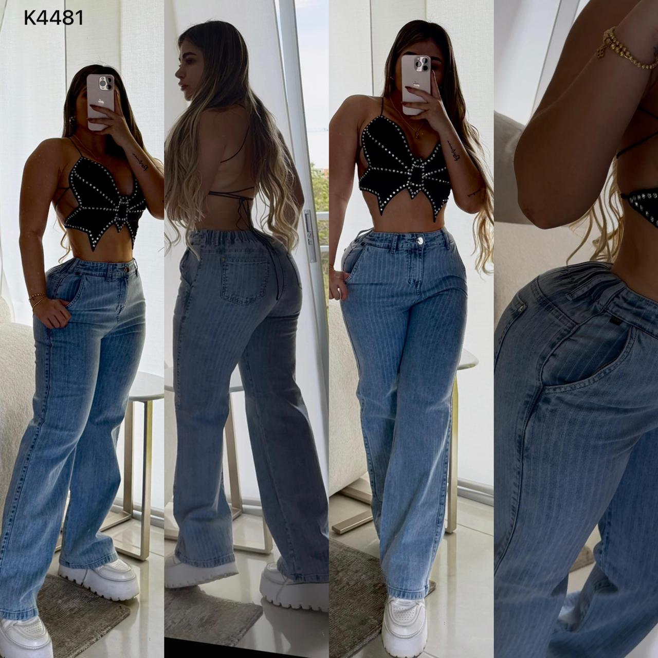 PANTALÓN MOM FLAT K4481 ♥️ENVIO GRATIS ♥️