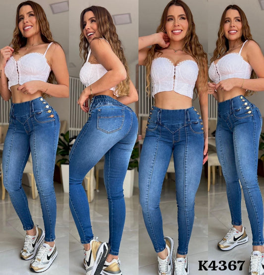 JEANS SKINNY CONTROL ABDOMEN REF K4367 ♥️ENVIO GRATIS ♥️