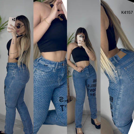 BOYFRIEND TELA RIGIDA BORDADO K4157 ❤ENVIO GRATIS ❤