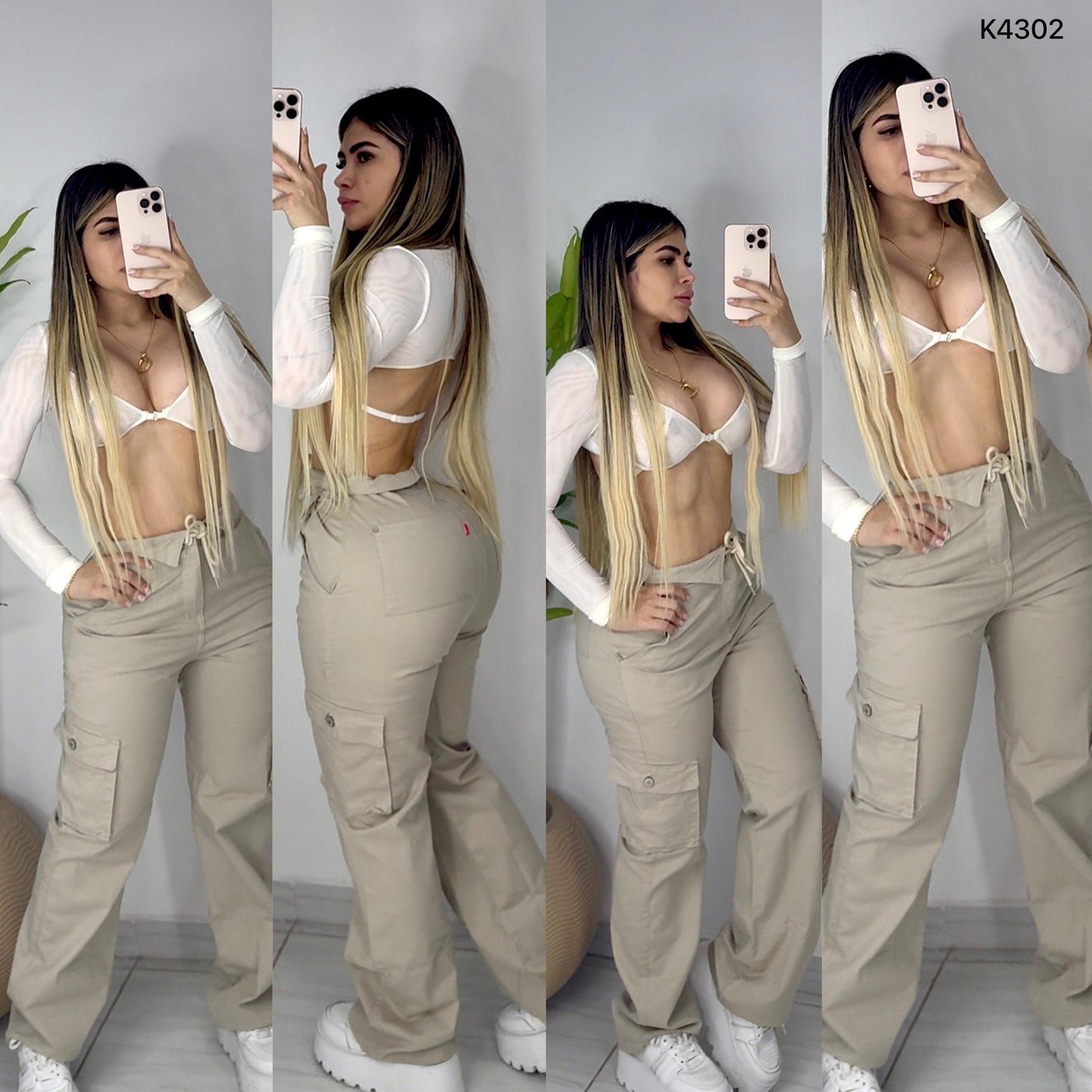 PANTALÓN MOM FLAT EN TENDENCIA K4302 ♥️ENVIO GRATIS ♥️